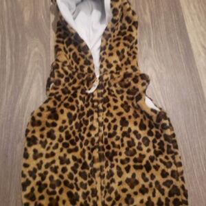 Fleece cheetah 5t fur vest